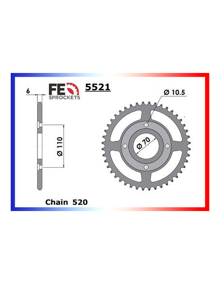 CB.250.RS.A/B '80/81 14X44 RK520SO  (MC02)