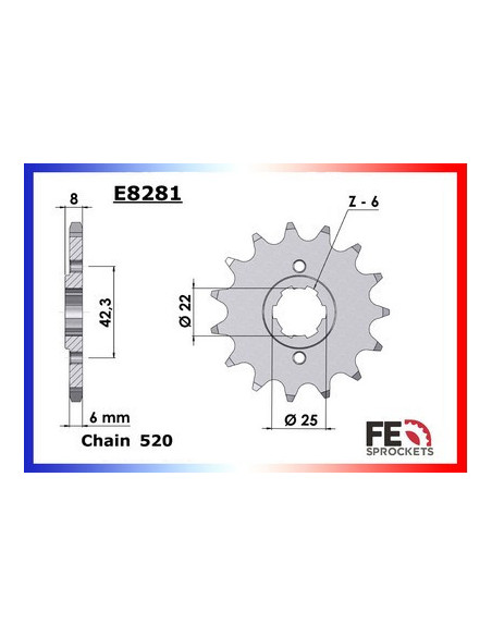 XLR.250 '82/83 14X44 RK520SO *  (MD03)