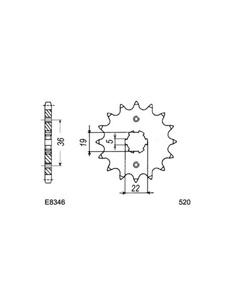 TRX.300 EX FOUTRAX'93/09 13X38 RK520GXW