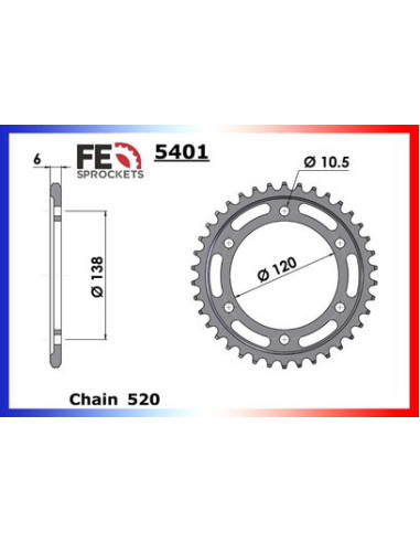 CBR.300.R '14/19 14X36 RK520FEX