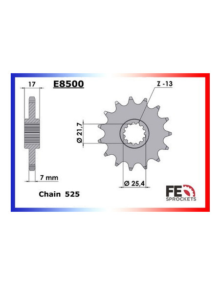 CB.500 '94/03 15X40 RK525RO  (PC26,PC27,PC32)