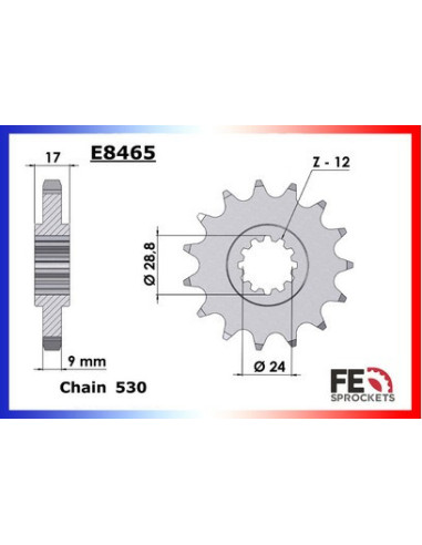 CBR.600 '87/90 15X43 RK530GXW  (PC19-PC23)