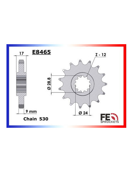 CBR.600 '91/96 15X43 RK530GXW  (PC25,PC31)
