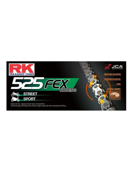 CBF.600 '04/07 15X43 RK525FEX *  (PC38) (Nacked+Sport)