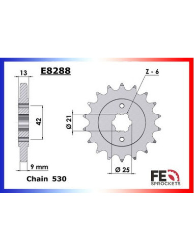 CB.750.K2/K6/FOUR '71/76 18X48 RK530GXW  (CB750)