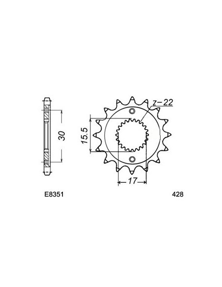 CR.85.R '03/07 Ptes R.(428) 15X50 428H *  (LARGE 428)