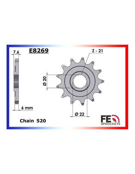 CRF.250.R'10  4T 13X48 RK520GXW