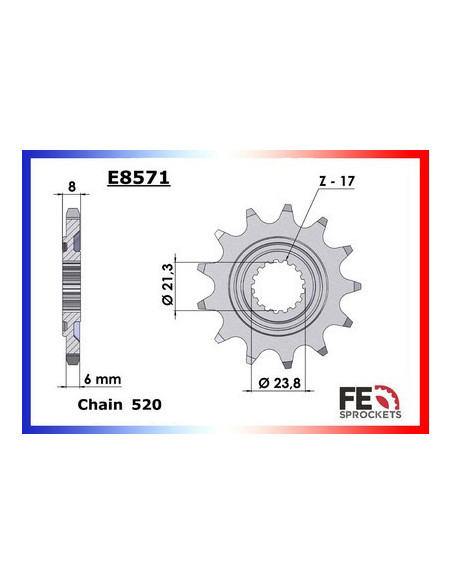 CRF.250.R '19/21 13X48 RK520FEZO