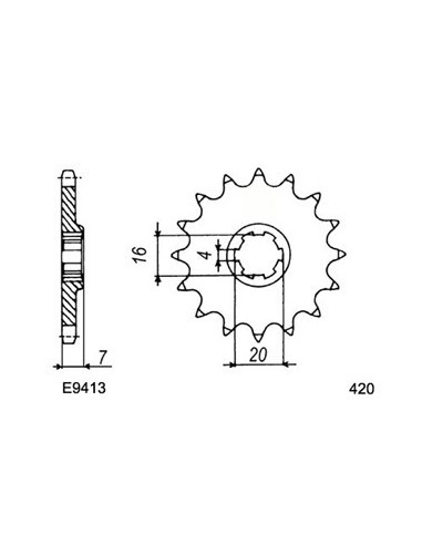 RMX.50 '98/03 12X50 RK420MS  SMX.50 SUPERMOTARD '2000