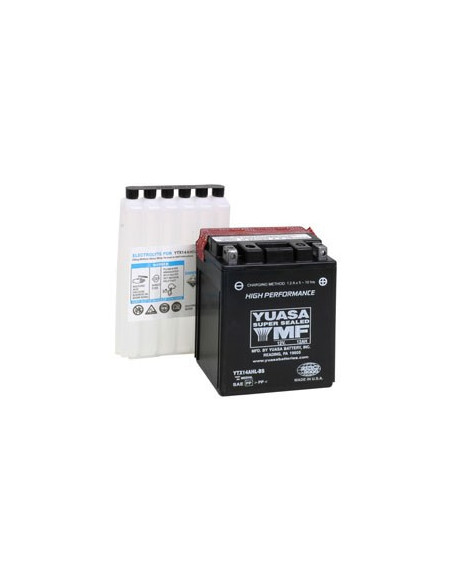 Batterie moto YUASA YTX14AHL-BS