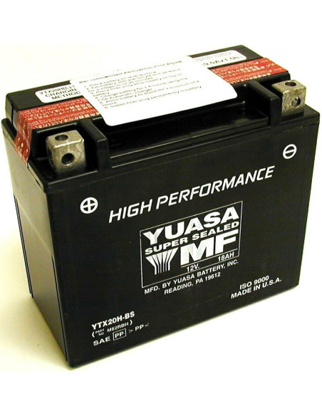 Batterie moto YUASA YTX20H-BS