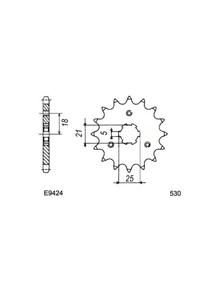 GT.380 '73/77 14X42 RK530KS *