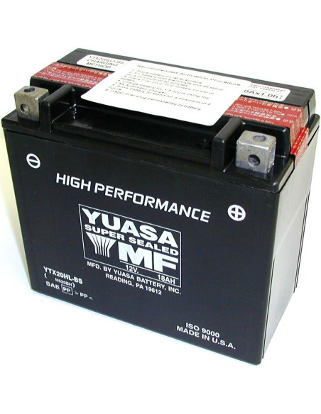 Batterie moto YUASA YTX20HL-BS