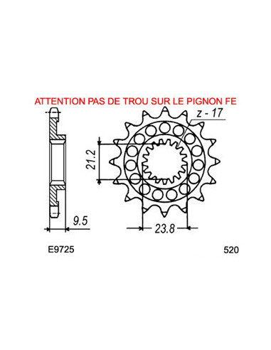 RMZ.450 '08/19 13X50 RK520FEZO µ