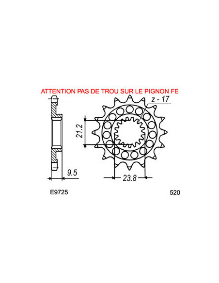 RMZ.450 '08/19 13X50 RK520FEZO µ