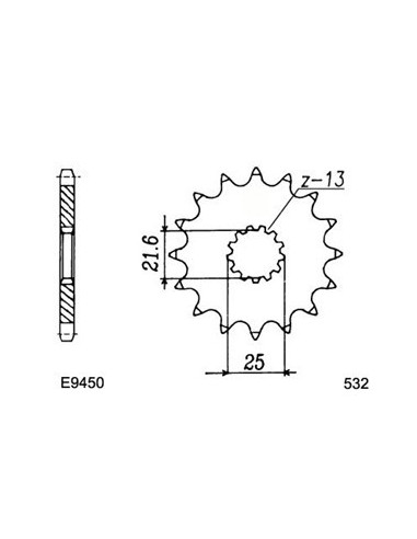 GSX.R.1100.K '89 15X48 RK532GSV *