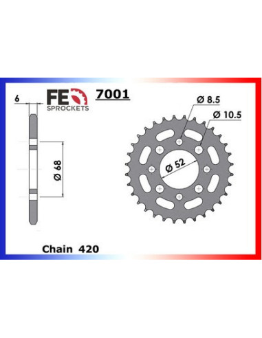 KLX.110 A2-A3 '03/04 14X33 FE420SRG *