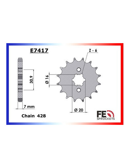 BN.125.ELIMINATOR '98/09 15X46 RK428FEX  (A1-8/A9F)