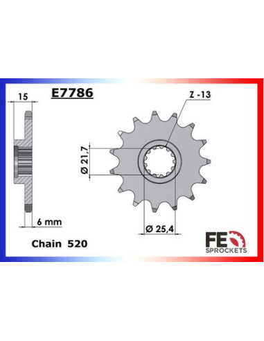 ZX.6RR,ZX-6R(636)'03/04 15X40 RK520FEX µ  (ZX600K/M)