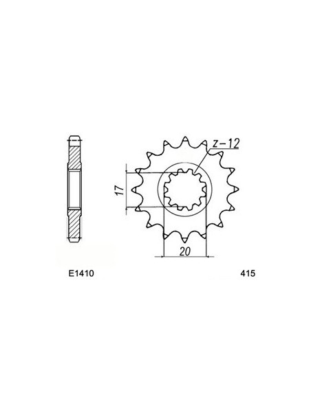 RX.50 '96/05 12X51 .415SRC OR *  (6 Vitesses)