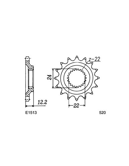 600.PEGASO '90/92 17X42 RK520FEX