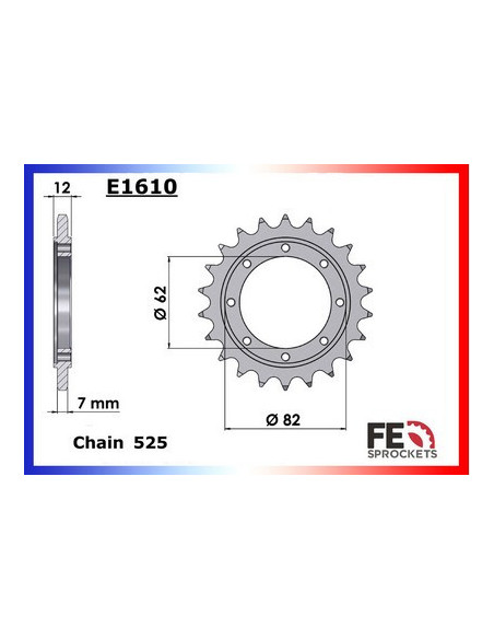 850.SRV '12/16 22X47 RK525KRO µ