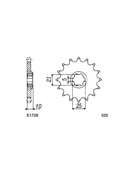 350.W12 '93/94 16X46 RK520FEX