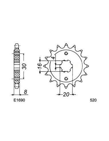 125.WMX GP '89/92 12X50 RK520SO