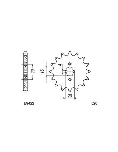 125.RANDONNER '12 13X38 RK520MXU