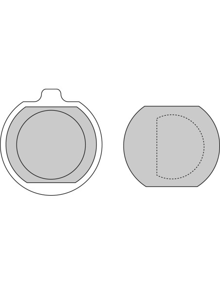 Plaquette moto Ferodo FDB132P Organic