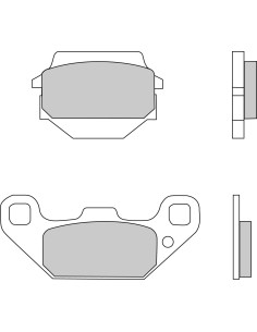 Plaquette moto Ferodo FDB2013SG Métallique Tout Terrain