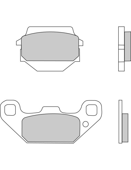 Plaquette moto Ferodo FDB2013SG Métallique Tout Terrain