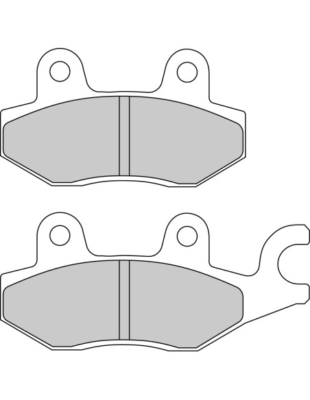 Plaquette moto Ferodo FDB2087AG Organic scooter