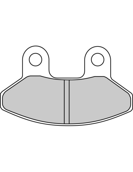 Plaquette moto Ferodo FDB2108AG Organic scooter