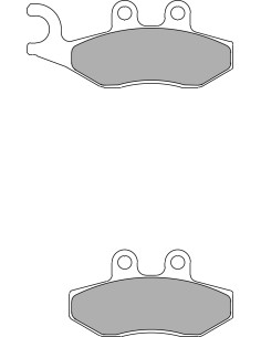 Plaquette moto Ferodo FDB2142AG Organic scooter