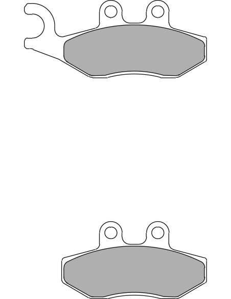 Plaquette moto Ferodo FDB2142AG Organic scooter