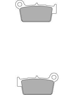 Plaquette moto Ferodo FDB2162P Organic