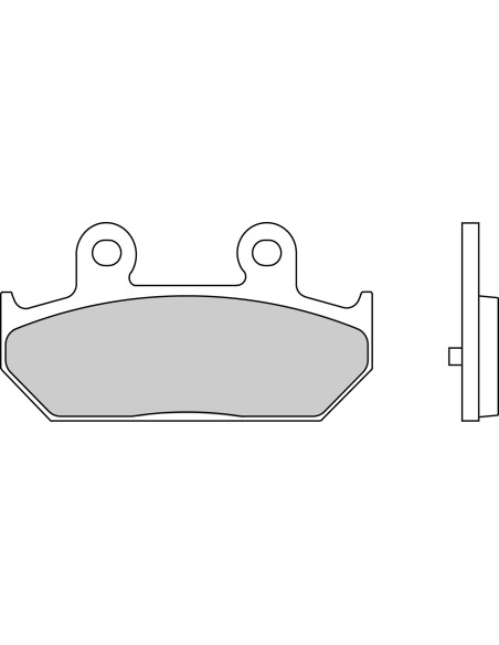 Plaquette moto Ferodo FDB2173ST Métallique