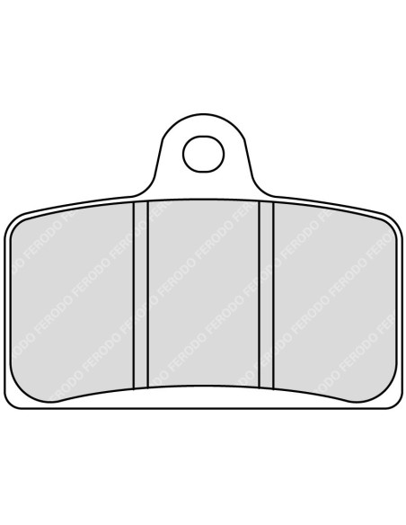 Plaquette moto Ferodo FDB2201ST Métallique