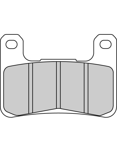 Plaquette moto Ferodo FDB2204XRAC Métallique Racing