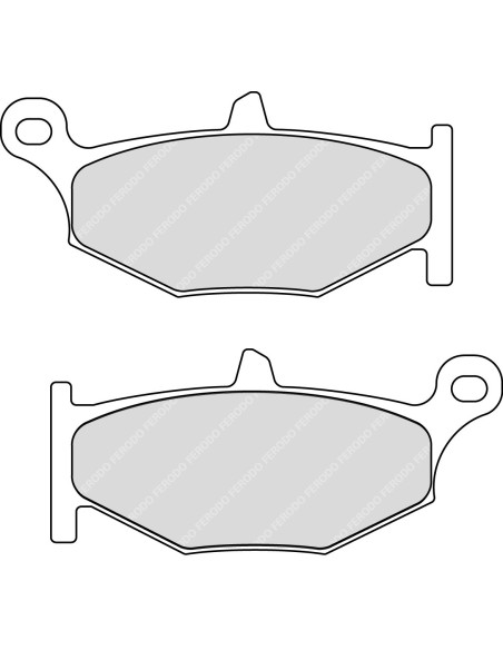 Plaquette moto Ferodo FDB2213P Organic