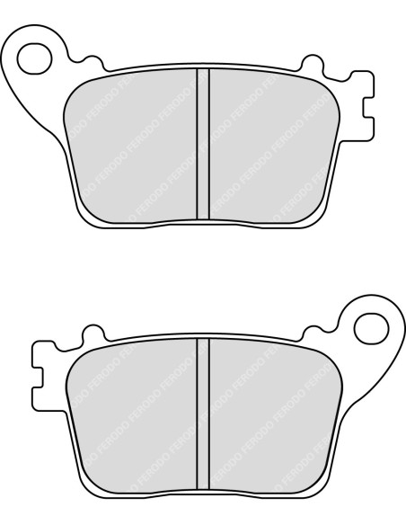 Plaquette moto Ferodo FDB2221P Organic
