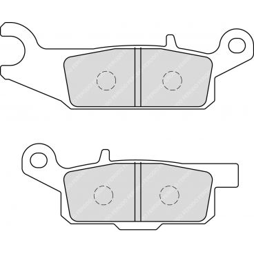 Plaquette moto Ferodo FDB2230SG Métallique Tout Terrain