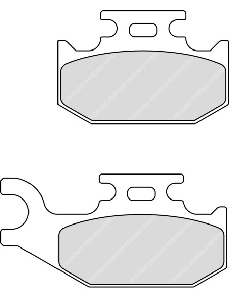 Plaquette moto Ferodo FDB2235SG Métallique Tout Terrain
