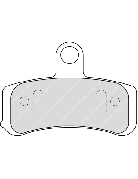 Plaquette moto Ferodo FDB2250ST Métallique