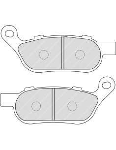 Plaquette moto Ferodo FDB2251ST Métallique