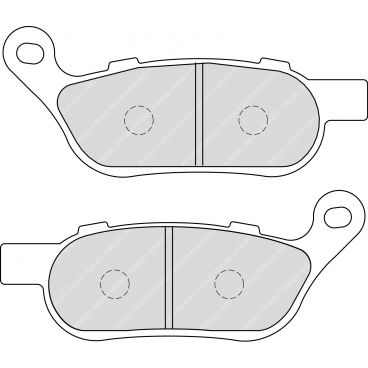 Plaquette moto Ferodo FDB2251ST Métallique