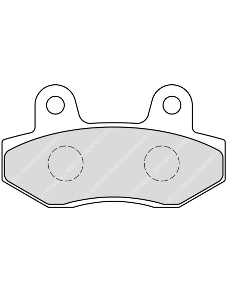 Plaquette moto Ferodo FDB312P Organic