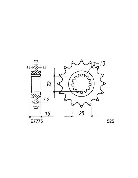 600.TT '00/03 15X42 RK525FEX *