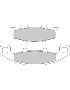Plaquette moto Ferodo FDB481P Organic